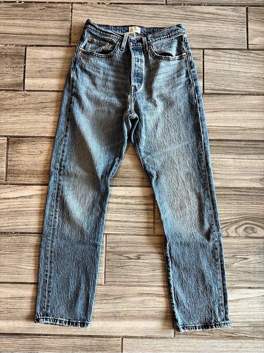 Levi's 501 Original Fit Women's Jeans Straight Leg Blue Jeans